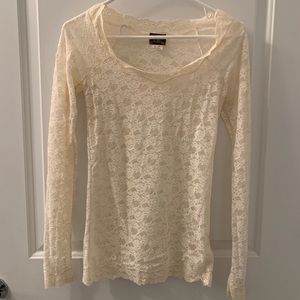 AMAZING FREE PEOPLE LACE SHIRT